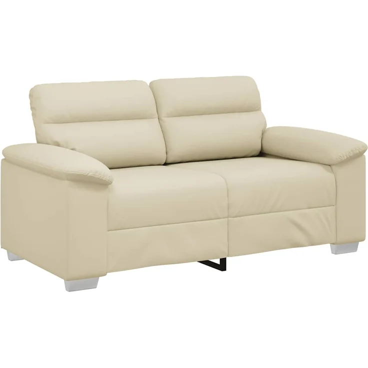 vidaXL 2-Sitzer-Sofa Creme 160x81x84 cm Kunstleder 4105333 – Bild 1