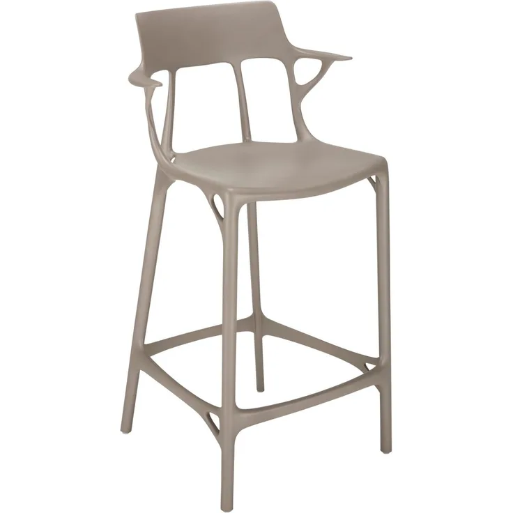 2er Set A.I. Barhocker grau