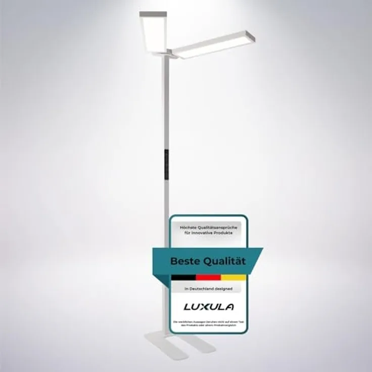 LUXULA LED-Büro-Stehleuchte, Up/Down, 120W, 4000K, EEK: F, 8500lm, IP20, dimmbar, weiß