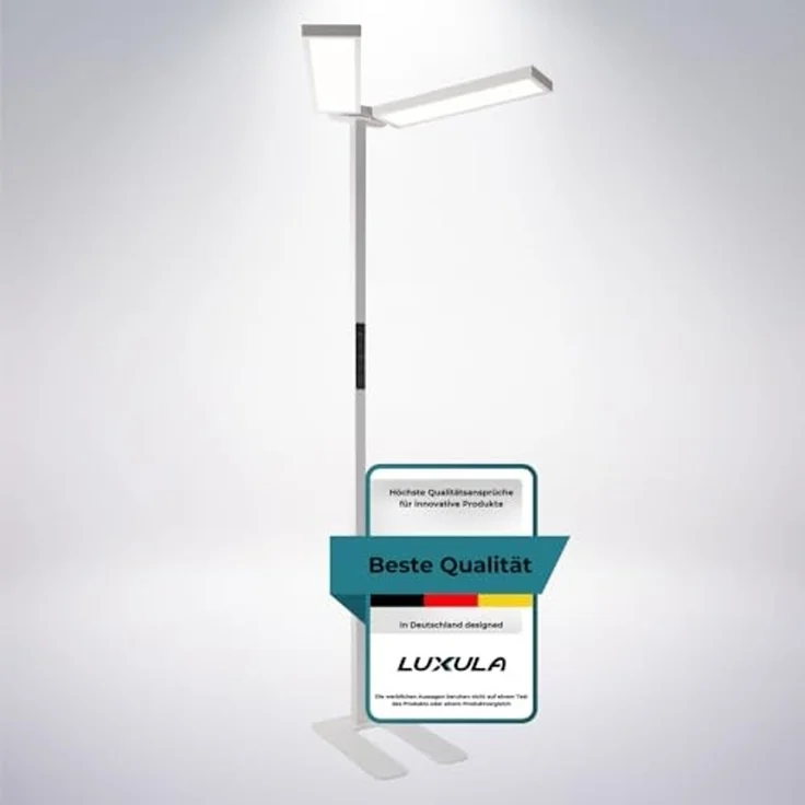 LUXULA LED-Büro-Stehleuchte, Up/Down, 120W, 4000K, EEK: F, 8500lm, IP20, dimmbar, weiß – Bild 1