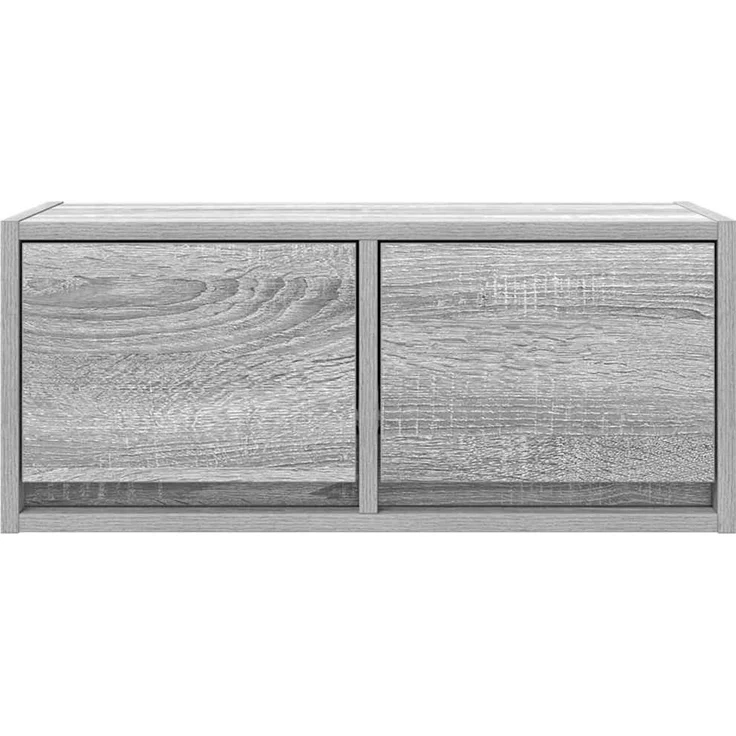 2 pcs TV-Schrank, Lowboard Grau Sonoma 60x31x25,5 cm Holzwerkstoff – Bild 6
