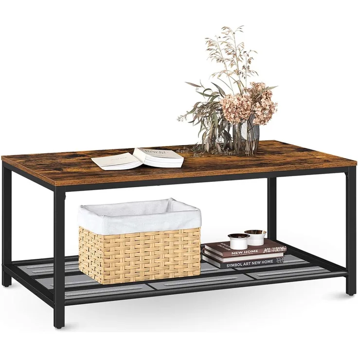 Couchtisch Connie - Holzfarben / Metall - 106 x 60 x 45cm