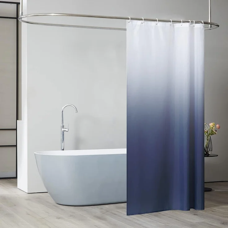 Furlinic Duschvorhang Textil Anti-schimmel Wasserdicht Waschbar 120x200cm – Bild 5