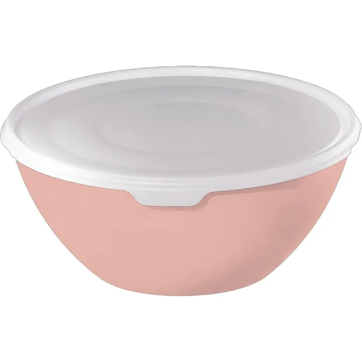 Rotho Schüssel mit Deckel Caruba, 3 l linnea pink, Schale