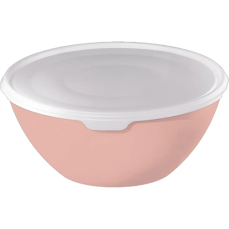 Rotho Schüssel mit Deckel Caruba, 3 l linnea pink, Schale – Bild 1