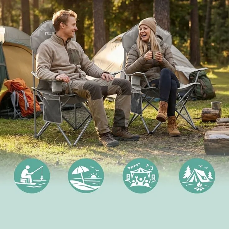 Relaxdays Faltbarer Camping Stuhl – Bild 6
