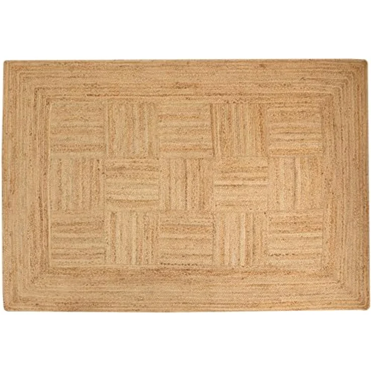 Steffensmeier Juteteppich Goa, Flachgewebeteppich aus Naturmaterialien, rechteckig, 60x110 cm, für Fußbodenheizung geeignet, biologisch abbaubar – Bild 7