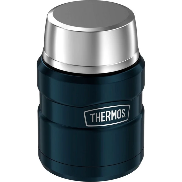 THERMOS STAINLESS KING Thermobehälter für Essen ice grey 0,47l - Edelstahl, absolut dicht, hält Speisen 9h heiß & 14h kalt, mit klappbarem Löffel, BPA-frei – Bild 3