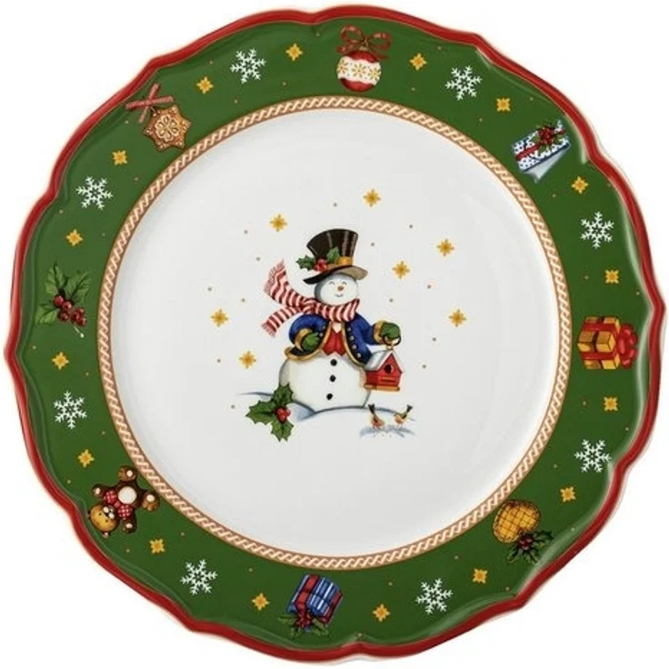 Hutschenreuther Teller Flach 33 cm Happy Wintertime Green – Bild 2