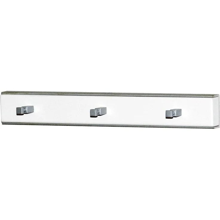 Java Exclusiv 56010 Garderobe 36 x 5 x 2.5 cm, weiß-glanz