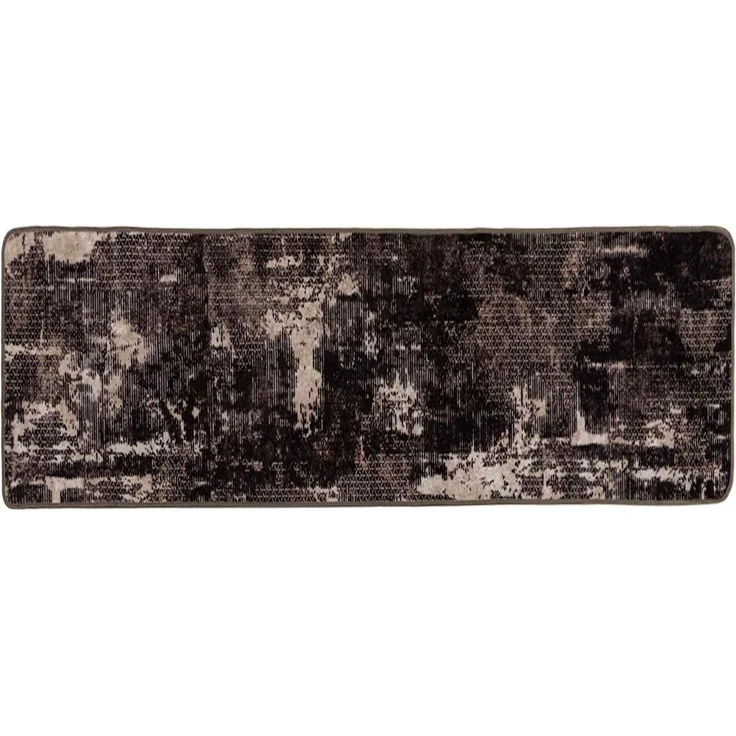 vidaXL Teppichläufer MARSA Schwarz 80x200 cm Polyester und PVC 42023375 – Bild 2