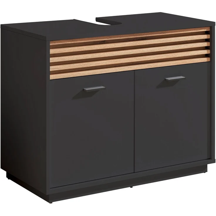 BASIC by Balculina Waschbeckenunterschrank Liguria B/H/T 80 x 64 x 40 cm (1-St) Breite 80cm, Unterflurauszug, FSC-Mix 70% – Bild 5
