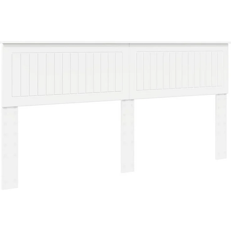 vidaXL Bett Kopfteil Weiß Holzwerkstoff (1-tlg) – Bild 1