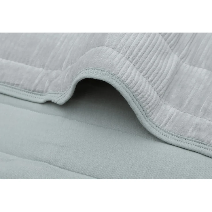 Jollein Babydecke 75 x 100 cm - Samt Ripp - Sea Gr – Bild 5
