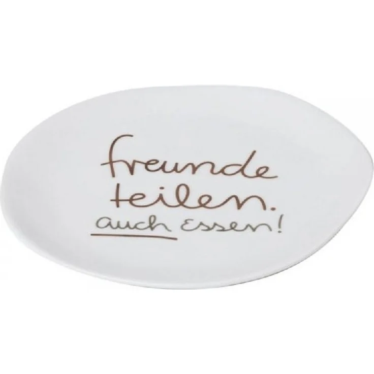 Räder Frühstücksteller Design Teller Klein Freunde teilen auch Essen (14 cm) – Bild 3