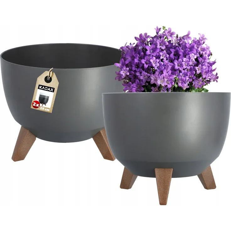 KADAX Blumentopf-Abdeckeinsatz 29cm Anthrazit 2 Stk