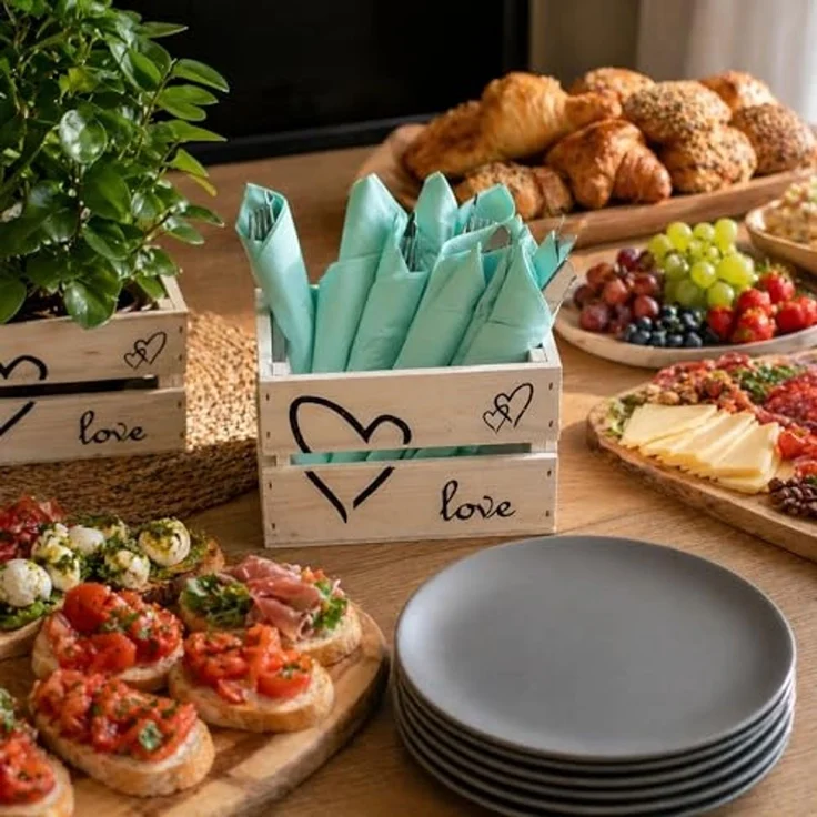 UNUS HOME Dekokiste Holzkiste Love 3er Set – Bild 3