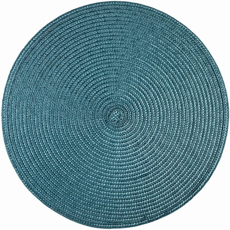 Haus und Deko Platzset Platzset rund ca. 35 cm Ø abwaschbar Bast Optik Tischset Platzdeckche, (1-St) – Bild 1