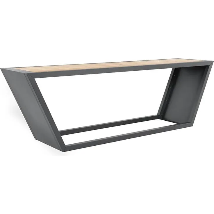 HOME DELUXE Sitzgarnitur aus Stahl KOBON Anthrazit - Made in Germany - 1 x Tisch