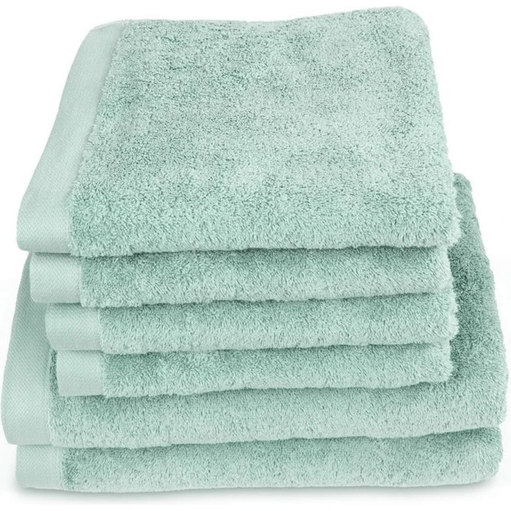 herzbach home Handtuch Set Pura, (6-St), 6er Set, 550g/m², Premium-Qualität, 100% Baumwolle, einfarbig