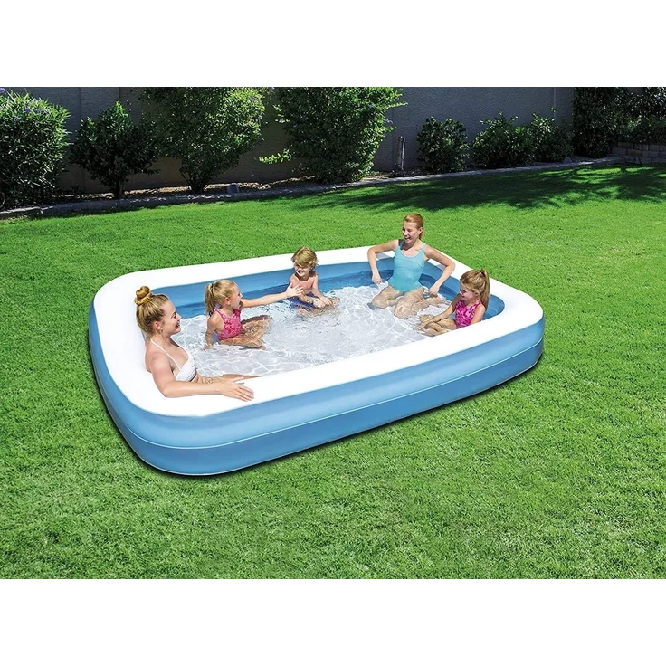 Bestway Pool aufblasbares Planschbecken 305x183x46cm Schwimmbecken + 2X Wasserkanonen 66cm – Bild 3