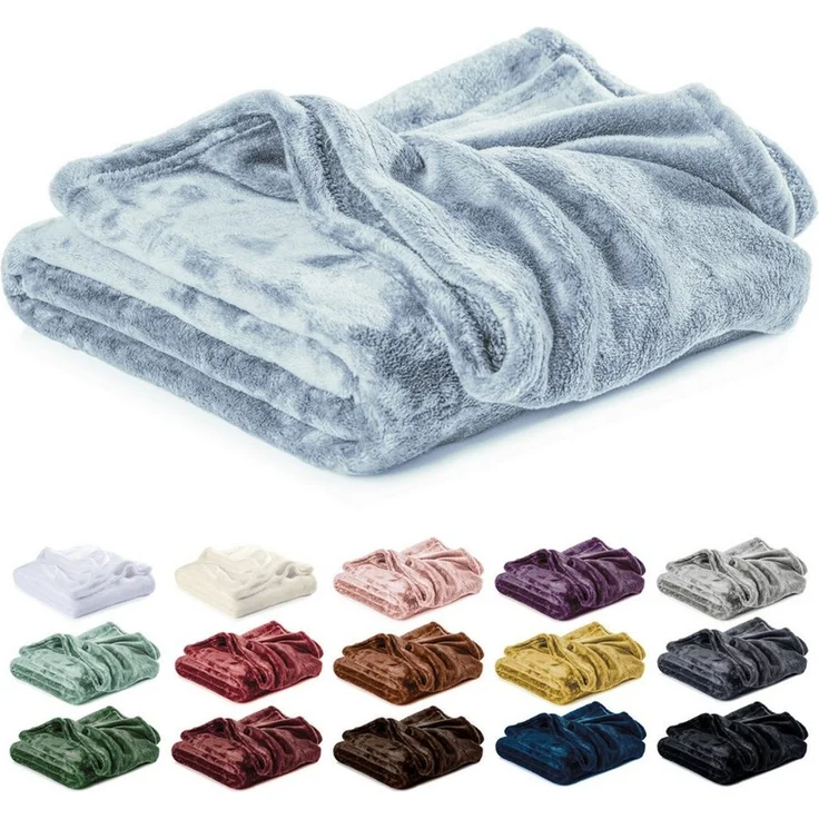 Wohndecke Kuscheldecke, Fleecedecke, Wolldecke flauschig und weich, Lavea, Sofadecke, Atmungsaktiv & Hautfreundlich, Decke – Bild 1