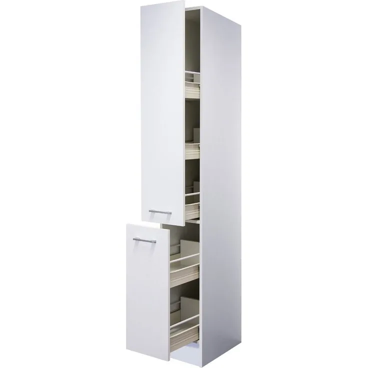 Flex-Well Apothekerschrank Apothekerschrank Küche - 30 cm breit - Weiß – Toska
