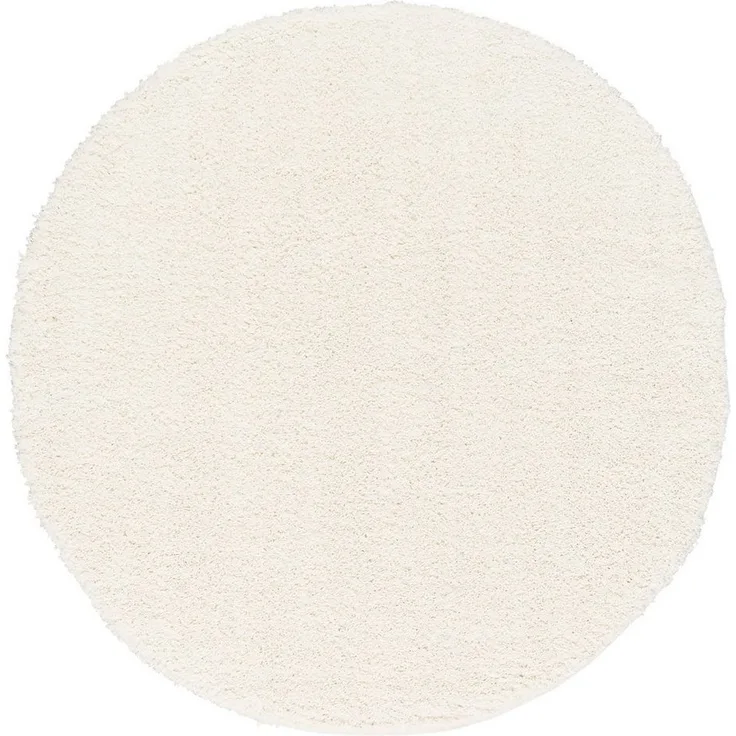 Pergamon Hochflor-Teppich Aloha Rund, Langflor mit 40 mm Florhöhe, modernes Design und pflegeleichtes Polypropylen
