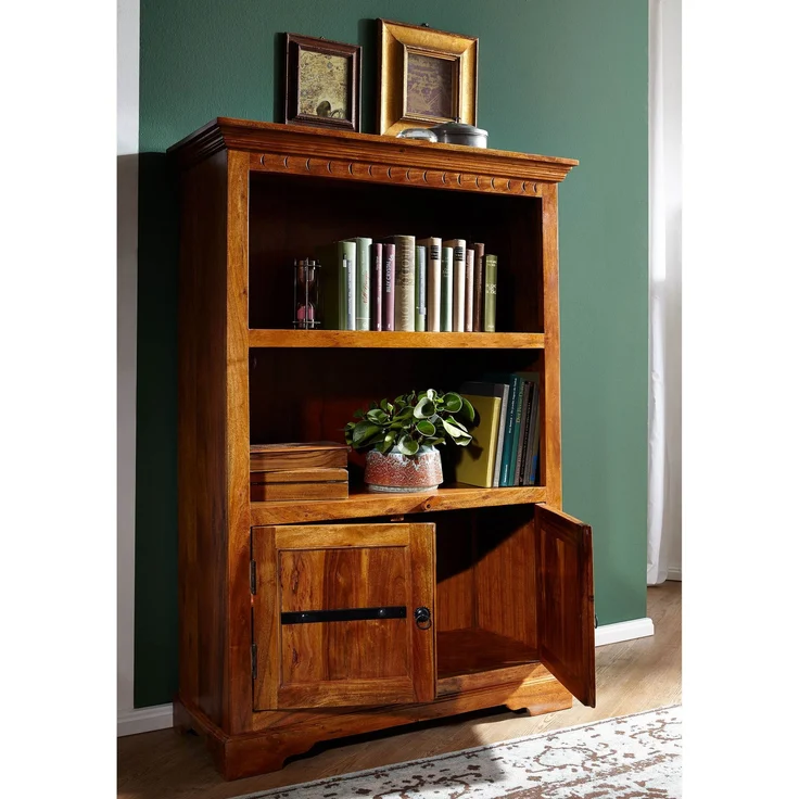 Regal Akazie 98x40x148 honig lackiert OXFORD #01006 – Bild 4