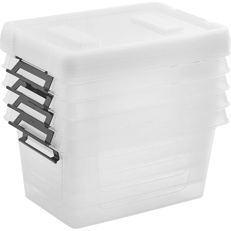 Gardissimo CLIP Aufbewahrungsbox Kunststoffbox Klarsichtbox Box rollbar – Bild 8