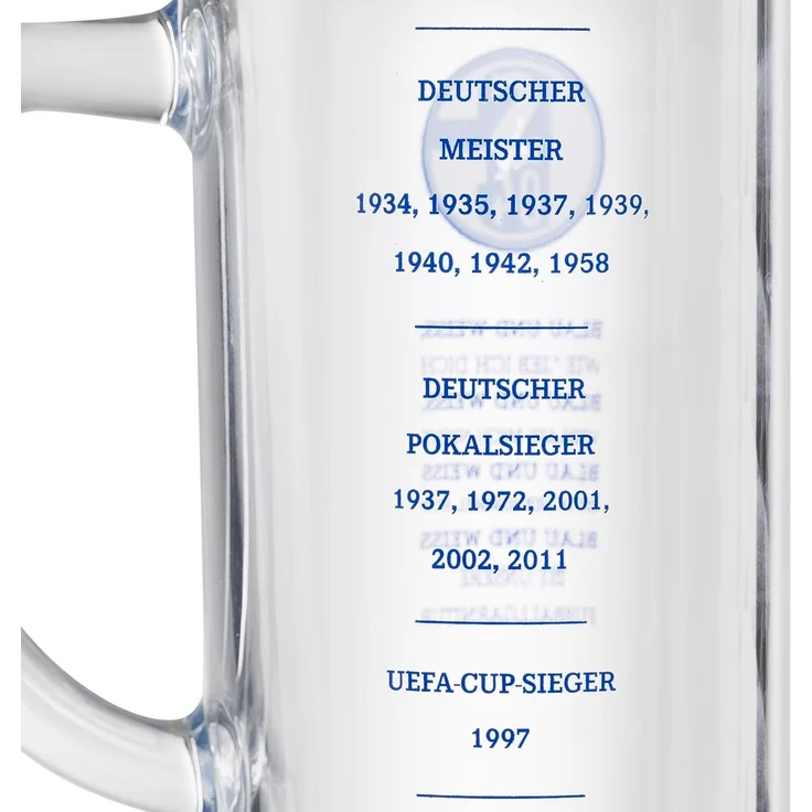 FC Schalke 04 Bierkrug Bierkrug Bau & Weiß, 1-tlg, Glas – Bild 3