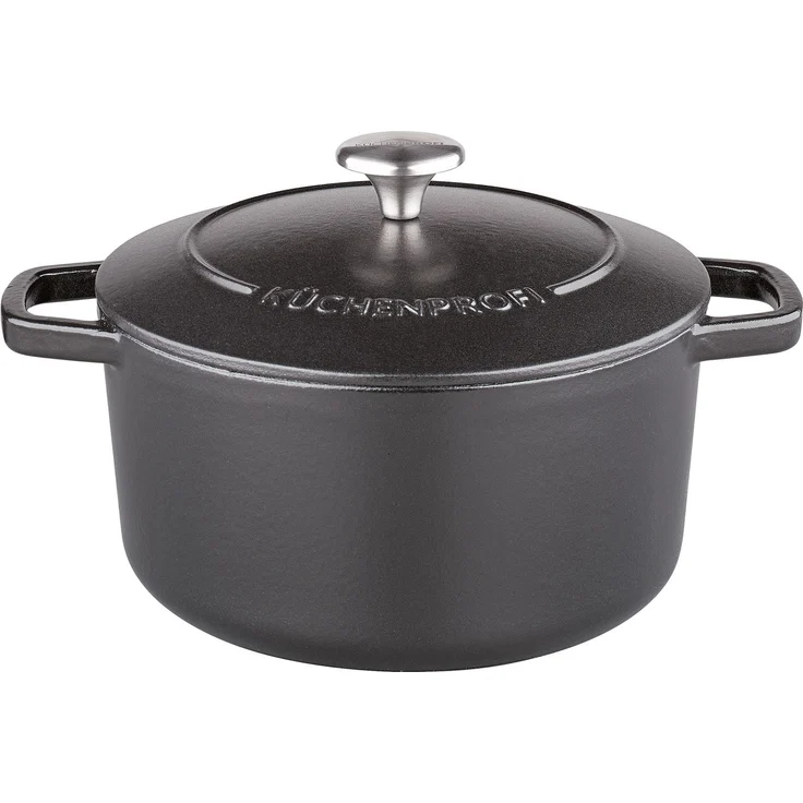 Bratentopf KÜCHENPROFI PROVENCE BHT 31.50x11.50x24 cm schwarz Topf Universaltopf Suppentopf Kochtopf – Bild 1