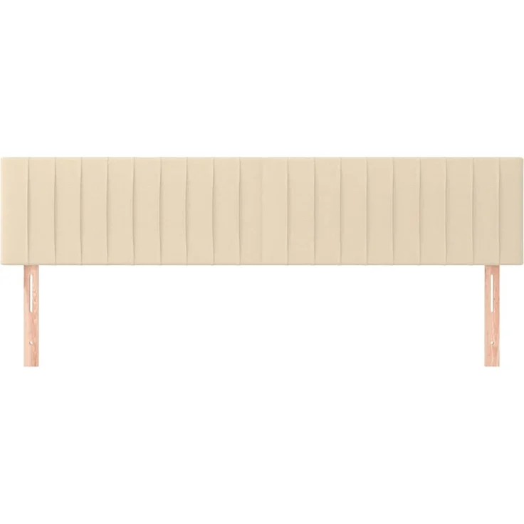 vidaXL Kopfteile 2 Stk. Creme 80x5x78/88 cm Stoff 346261 – Bild 3