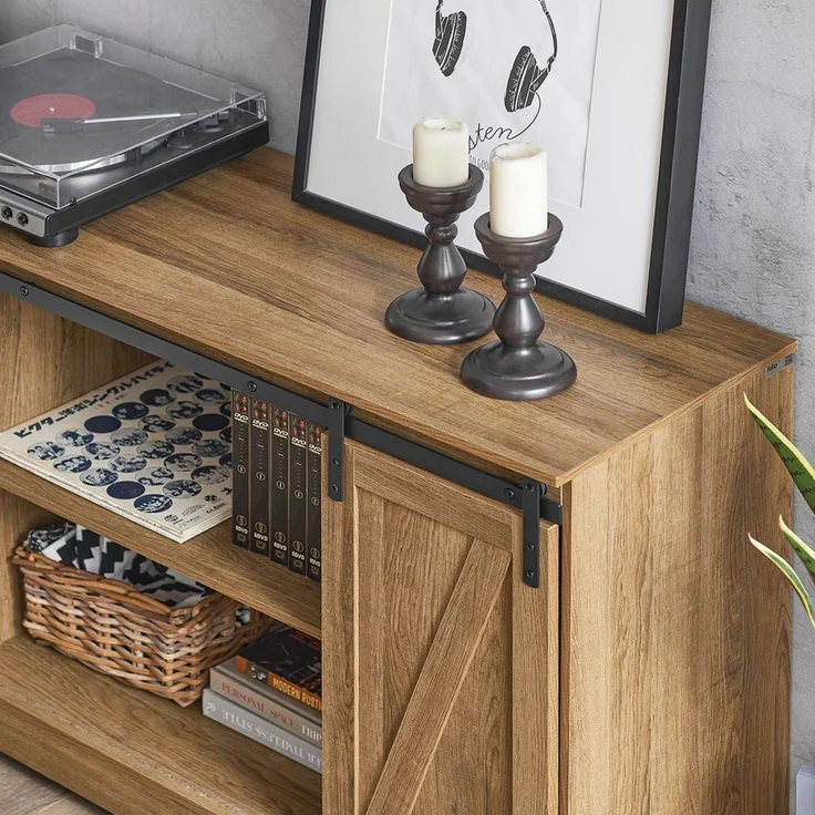 SoBuy FSB60-BR Schuhschrank, Spanplatte, Papierfurnier, Helle Eiche, 120 x 70 x 40 cm – Bild 10