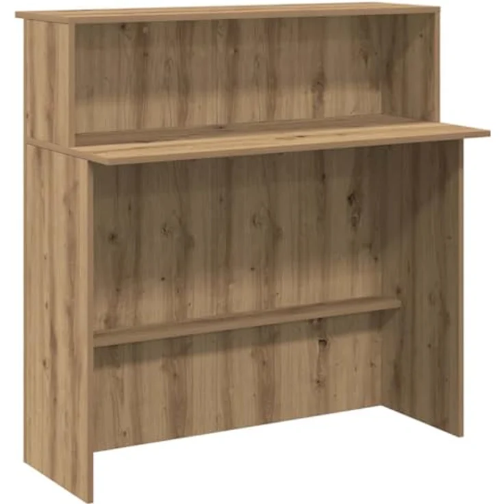 vidaXL Empfangstheke Artisan-Eiche 100x50x103,5 cm Holzwerkstoff 859032 – Bild 2