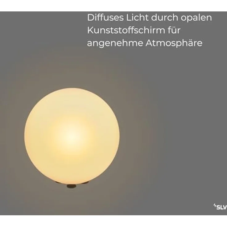 SLV No. 227220 ROTOBALL FLOOR 40 Aussenleuchte weiss E27 max. 24W IP44 – Bild 3