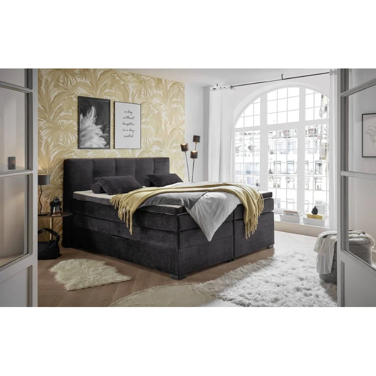 Boxspringbett Fanes Ed Exciting Design mit Bettkasten – Bild 1