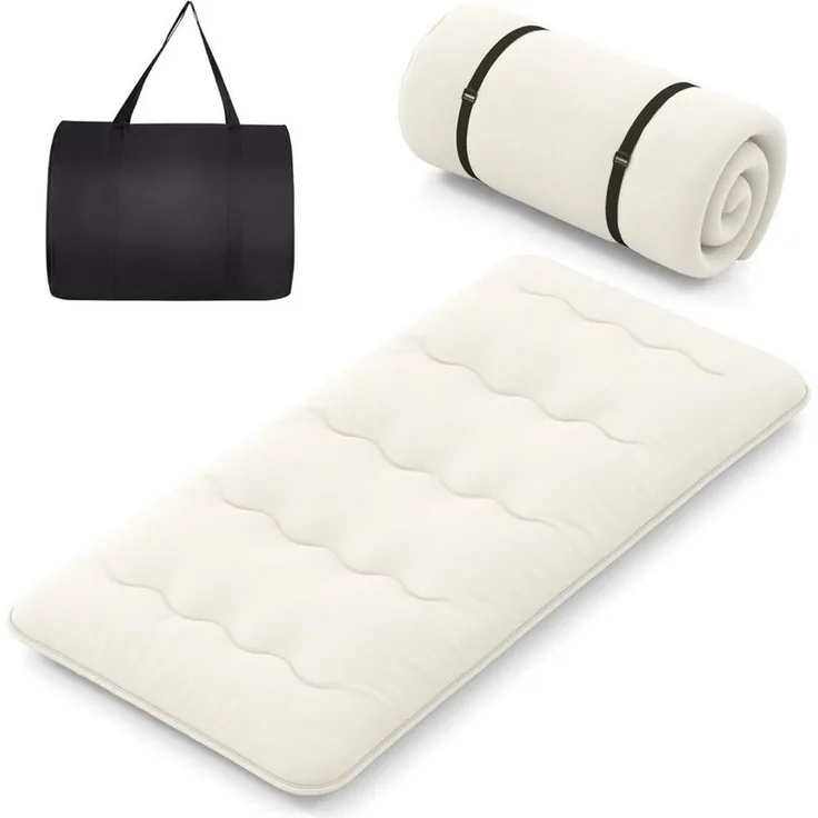Futonmatratze, COSTWAY, 10 cm hoch, Futon Matratze, Tatami-Matte, Klappmatratze, 140x200 cm