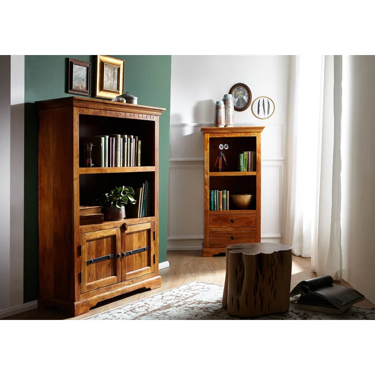 Regal Akazie 98x40x148 honig lackiert OXFORD #01006 – Bild 5