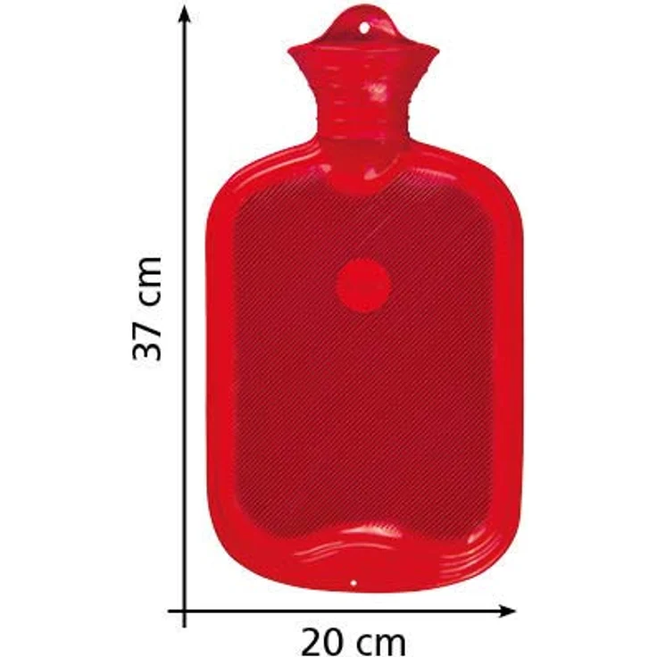 Sänger Wärmflasche 2,0 l, grün Fleecebezug – Bild 3