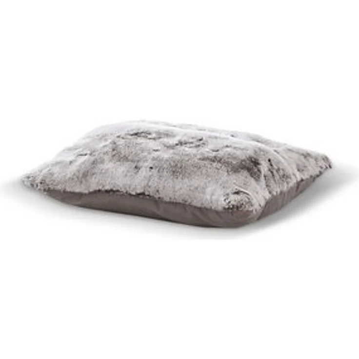 Irisette Dekokissen Kuschelkissen in Felloptik Sofakissen silber 30x50 8950-11 – Bild 4