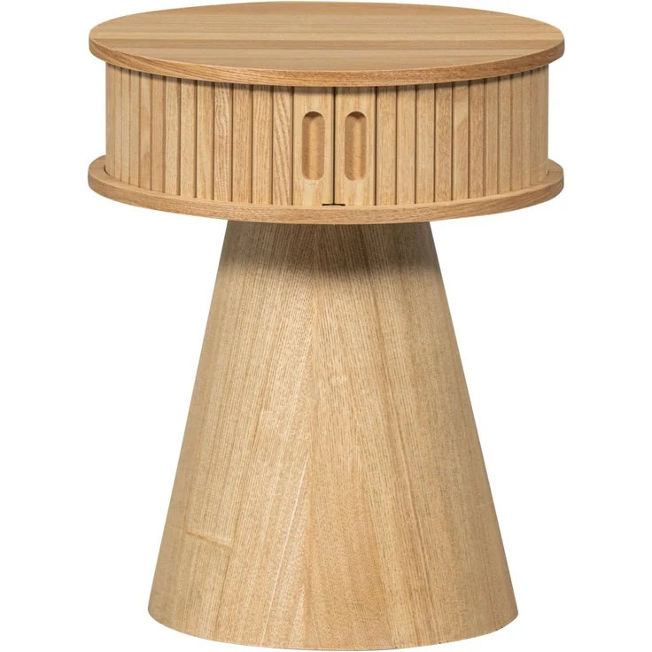 Nachttisch Karri aus Kiefernholz, Natur, 38 x 38 x 46 cm – Bild 1