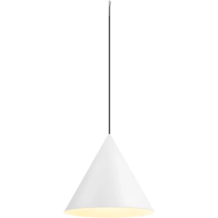 SLV Pendelleuchte, Rund, Weiß-matt, E27, Dimmbar, 19x35x19 cm – Bild 1