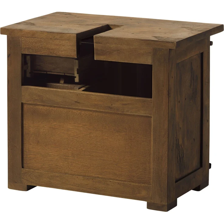 Waschbeckenunterschrank Mango 70x40x60 braun lackiert RAILWAY #482 – Bild 12