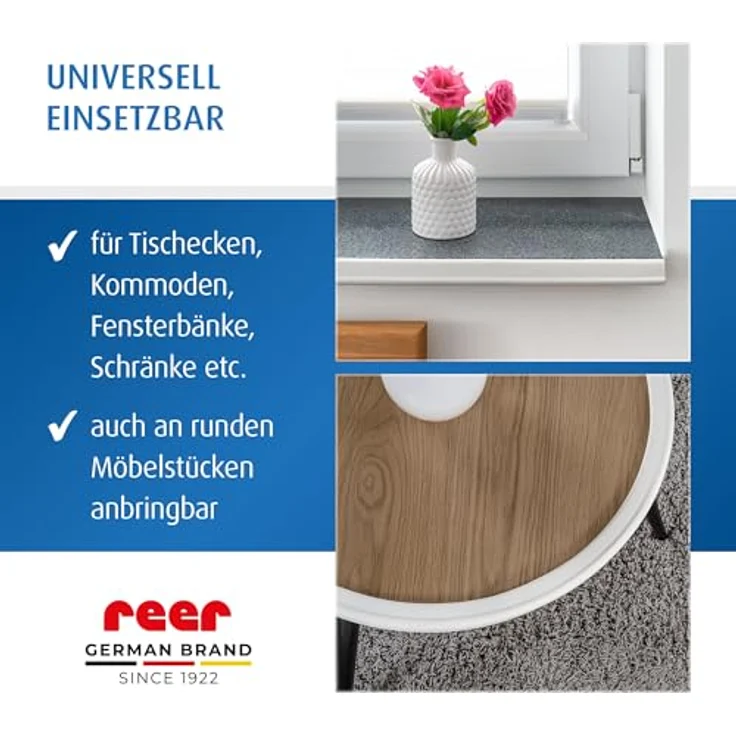 Reer Kantenschutz Soft, 2X 1 Meter, bissfest, schadstoffgeprüft, weiß – Bild 5