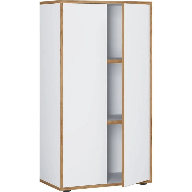 VCM Büroschrank Salia 920726 Weiß H. 110 x B. 60 x T. 33 cm