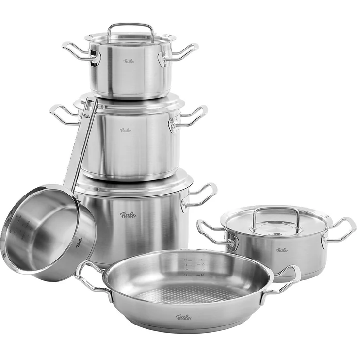 Fissler 'ORIGINAL PROFI COLLECTION' Topfset 6-tlg, Edelstahl edelstahl, 30 x 40 x 40 cm, spülmaschinenfest – Bild 3