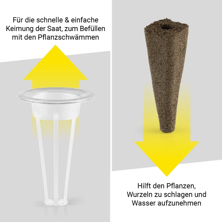 N8WERK Anzuchttablett N8WERK Pflanzenanzuchtstation Ersatzset 28 Stück – Bild 3