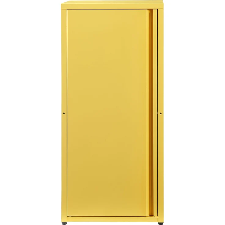 [en. casa] 'Burlöv' Metallschrank, Stahl, 88 x 40 x 35 cm, Gelb – Bild 5