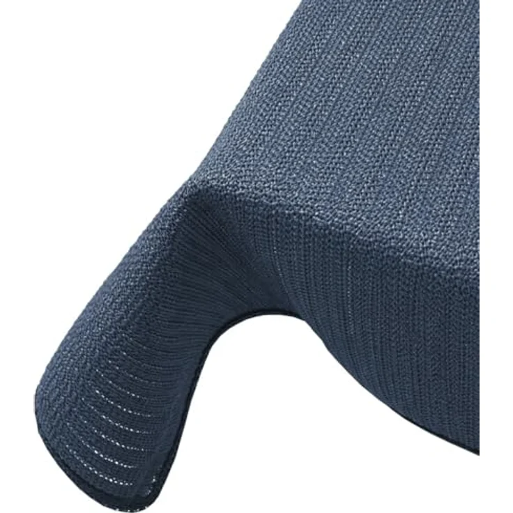 Brandsseller Gartentischdecke 110x140 cm Tischdecke mit Paspel Outdoor Tischtuch rechteckig Weichschaum für Garten, Terrasse, Balkon wetterfest rutschfest - Blau – Bild 2